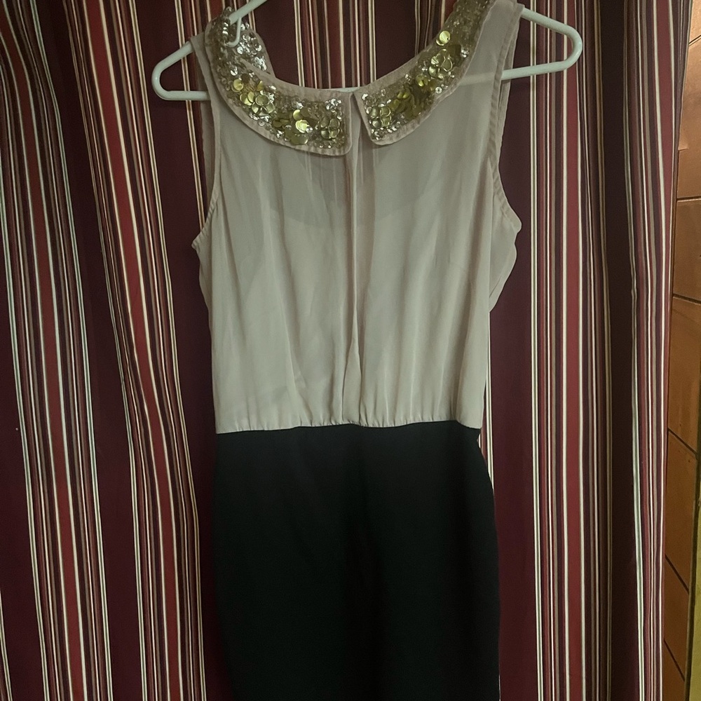 Candies Sheer pink and black mini dress size small